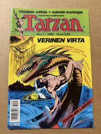 Tarzan 1989 nr 7 Verinen virta -sarjakuvalehti
