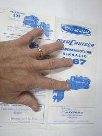 Kiekhafer Mercruiser sisäperämoottorit -myyntiesite / hinnasto