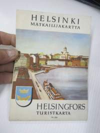 Helsinki matkailijakartta 1960 Turistkarta, Tourist map, Carte touristique, Turistenkarte -map