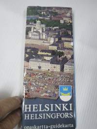Helsinki - Helsingfors 1971 opaskartta + erillinen hakemisto / guidekarta / tourist map / plan de villa / stadtplan
