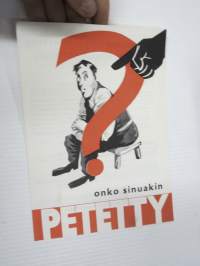 Onko sinuakin petetty? Varo vaaraa - kommunismia... Maalaisliiton vaalipropagandaa -painate