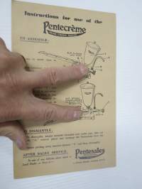 Pentecon - 100 % British - The Wonder Cooker, Pentecon Grilla, Pentecon Pentecreme Home Cream Maker -käyttöohjeita, reseptejä ja vinkkejä laitteiden käyttöön
