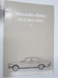 Mercedes-Benz 200 D, 240 D, 300 D 1983 -myyntiesite