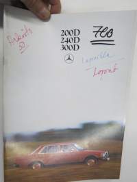 Mercedes-Benz 200 D, 240 D, 300 D 1979 -myyntiesite