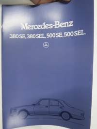 Mercedes-Benz -380 SE, 380 SEL, 500 SE, 500 SEL 1985 -myyntiesite