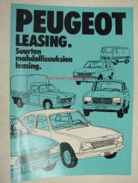 Peugeot leasing -myyntiesite