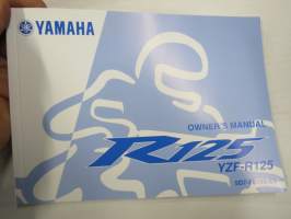 Yamaha YZF-R125 Owner´s manual -moottoripyörä, käyttöohjekirja englanniksi
