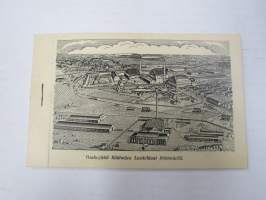 Riihimäen Lasitehtaa Oy, Riihimäki -postikorttisarja / postikorttivihko, käyttämätön, vuodelta 1929?