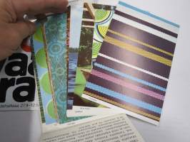 Marjatta Metsovaara - Näyttely Taidehallissa 1969 - näyttelyjulkaisu, erikoinen kortein toteutettu ulkoasu