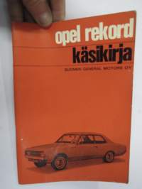 Opel Rekord -käyttöohjekirja