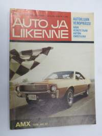 Auto ja Liikenne 1968 nr 10, sis. mm. seur. artikkelit / kuvat / mainokset; Kansikuva AMX, Champion Turbotulppa, Thai International, Autoilijan veroprässi, Austin
