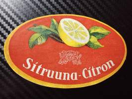 Sitruuna- Citron -etiketti