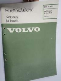 Volvo Huoltokäsikirja Osa 4 (43) Korjausohjeet Vaihteistot M45, M46 1979- -korjaamokirjasarjan osa