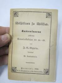 Wähäinen ja Wiisas. Lastensaarna johdosta Sananlaskukirjan 30: 24-28. teos J.C. Ahle`n. kääntämä M. Costiander´in. Porwoossa 1856