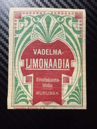 Vadelma Limonaadia -etiketti