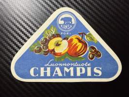Luonnontuote Champis -etiketti