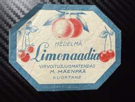 Hedelmä Limonaadia -etiketti