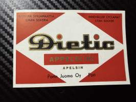 Dietic Appelsiini -etiketti