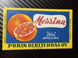 Messina Veriappelsiinia -etiketti