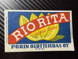 Rio Rita Squash drink -etiketti