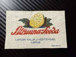 Sitruuna-Sooda -etiketti