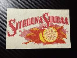 Sitruuna suudaa -etiketti