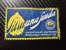 Sitruuna Suuda -etiketti