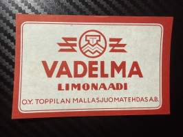 Vadelma limonaadi -etiketti