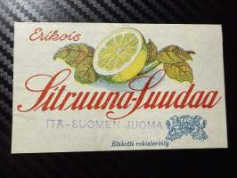 Sitruuna-Suudaa -etiketti