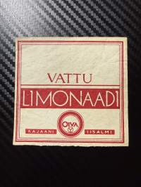 Vattu limonaadi -etiketti
