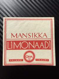 Mansikka limonaadi -etiketti