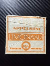 Appelsiini limonaadi -etiketti