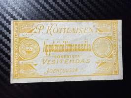 P. Kotilaisen Appelsiini Limonaadia -etiketti