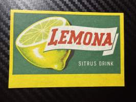 Lemona Sitrus drink -etiketti