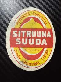 Sitruuna suudaa -etiketti