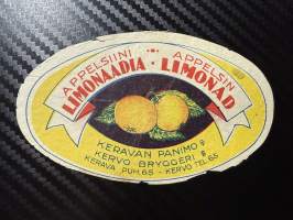 Appelsiini Limonaadia -etiketti