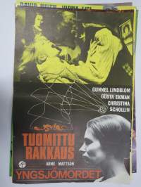 Tuomittu rakkaus, pääosissa Gunnel Lindblom, Gösta Ekman -elokuvajuliste