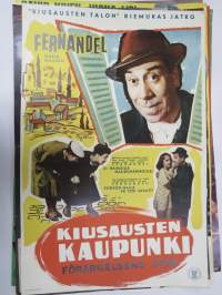 Kiusausten kaupunki (Fernandel) -elokuvajuliste