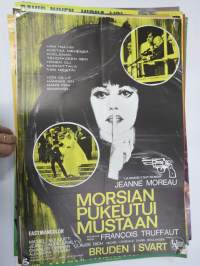 Morsian pukeutuu mustaan, ohjaus Francois Truffaut -elokuvajuliste