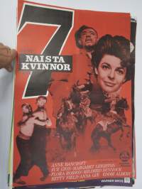 7 Naista, ohjaus John Ford -elokuvajuliste