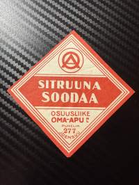 Sitruuna soodaa -etiketti
