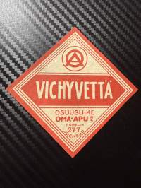 Vichy vettä -etiketti