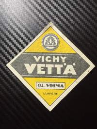 Vichy vettä -etiketti