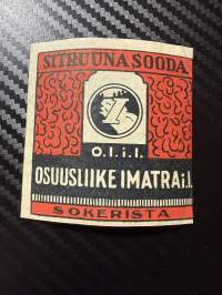 Sitruuna sooda -etiketti