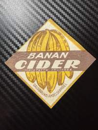 Banan Cider -etiketti