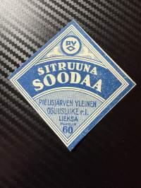 Sitruuna soodaa -etiketti