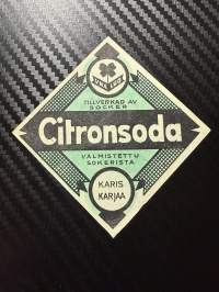 Citronsoda -etiketti