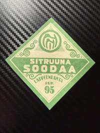 Sitruuna soodaa -etiketti