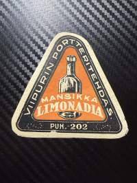 Mansikka limonaadia -etiketti