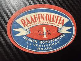 Raahen olutta -etiketti